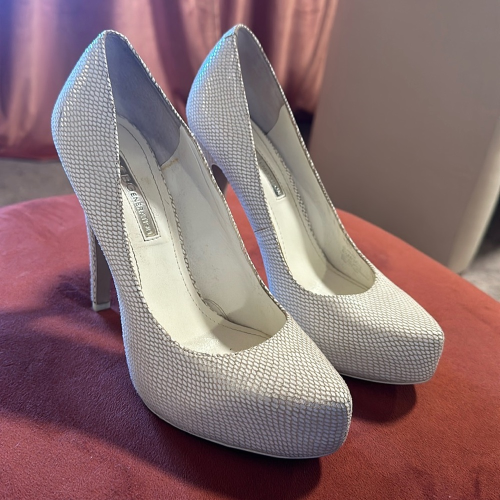 White pumps